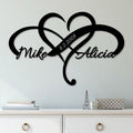 Custom Heart Infinity with Wedding Date Wall Art