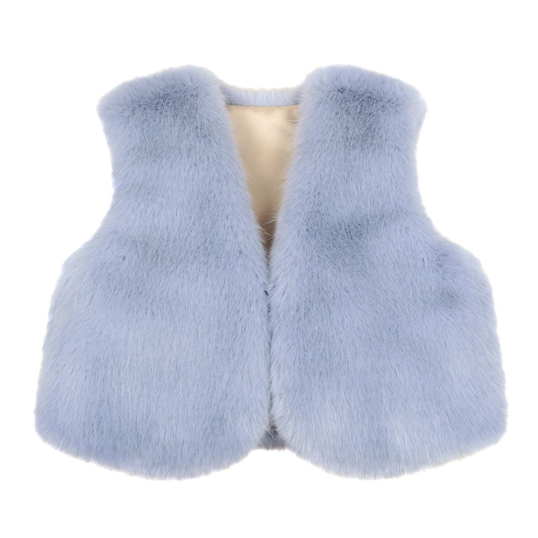 Blue Children's Faux Fur Waistcoat