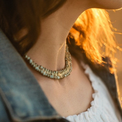 Blue Powder Zaria Necklace