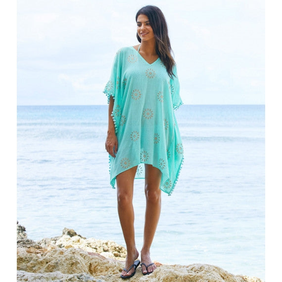 Blue Aqua Kiki Sun Kaftan