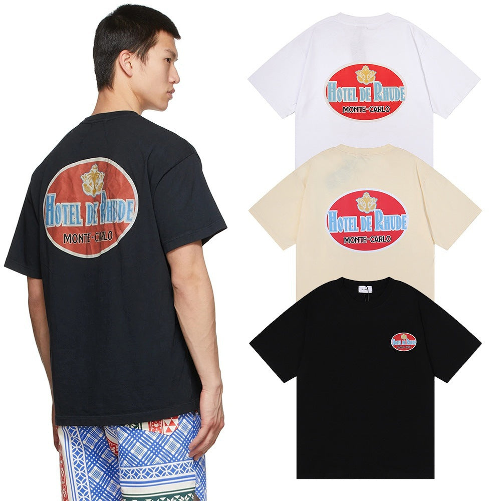 Rhude T-shirt Short Sleeve T-shirt Loose