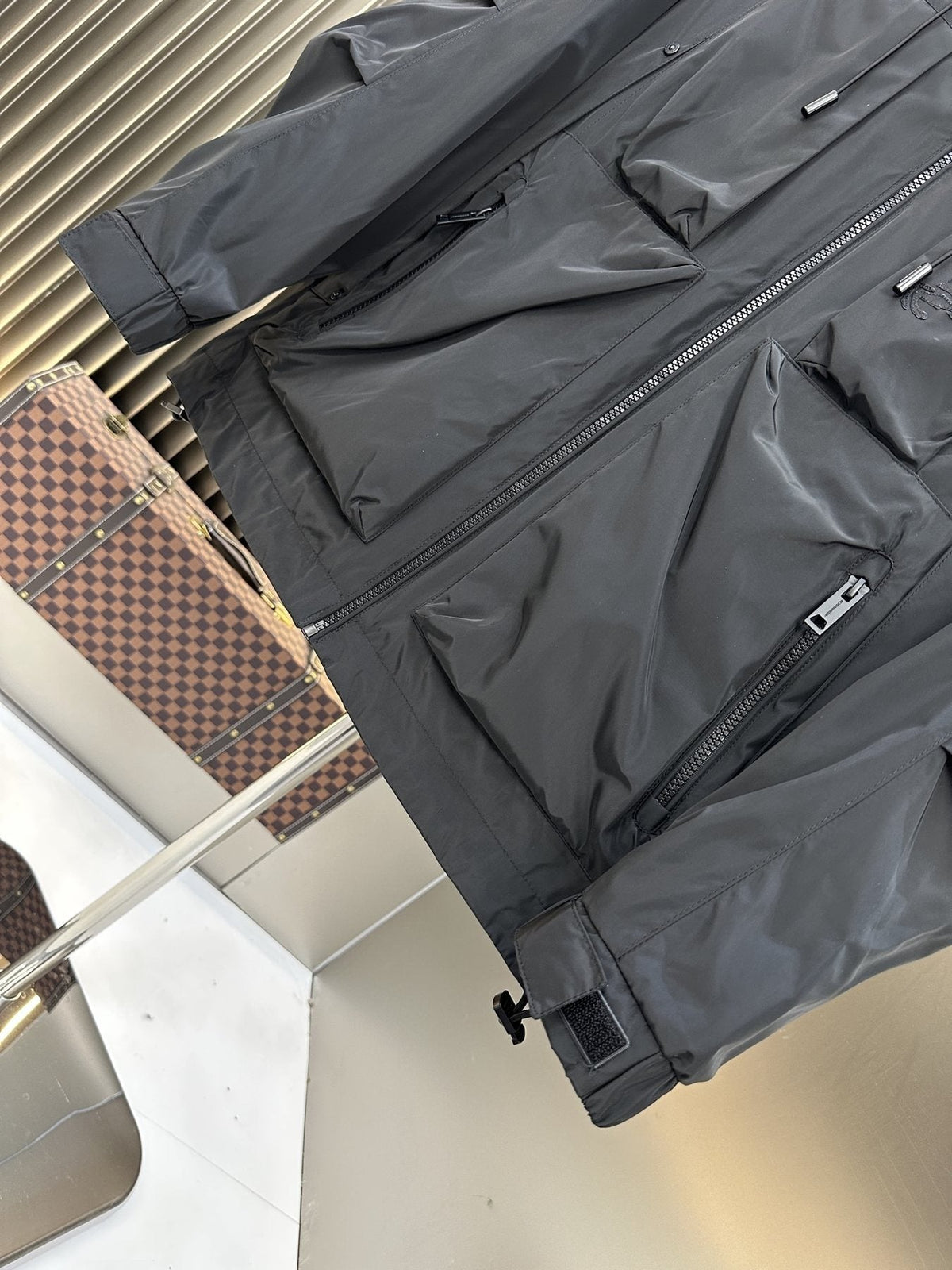 Burberry Hooded Utility Pocket Jacket — detail