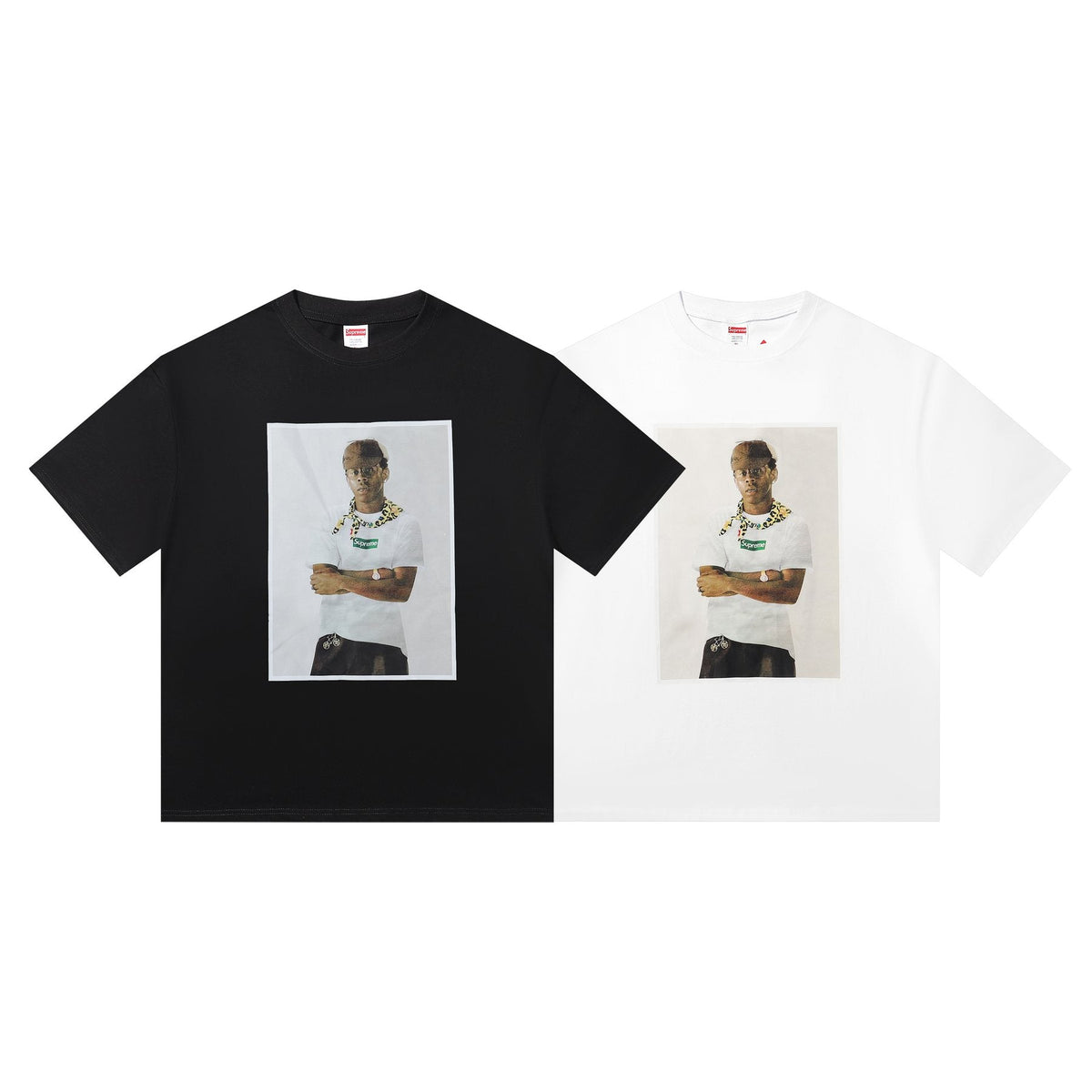 Supreme Tyler the Creator Portrait Graphic T-Shirt — comparison