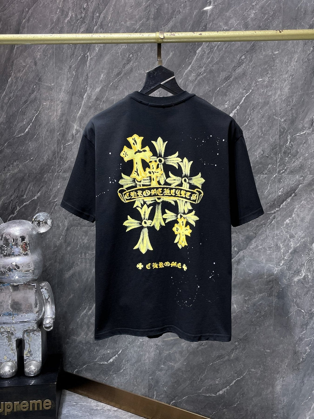 Chrome Hearts Cross Graffiti Graphic T-Shirt — back
