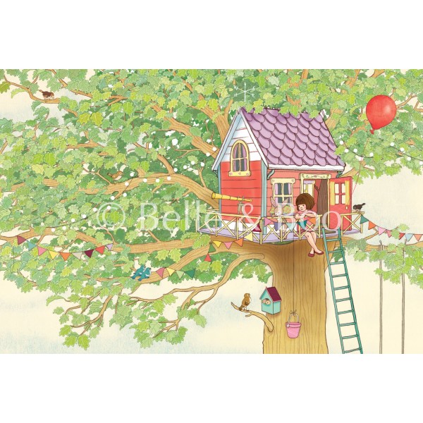 Belle & Boo Tree House Framed Print