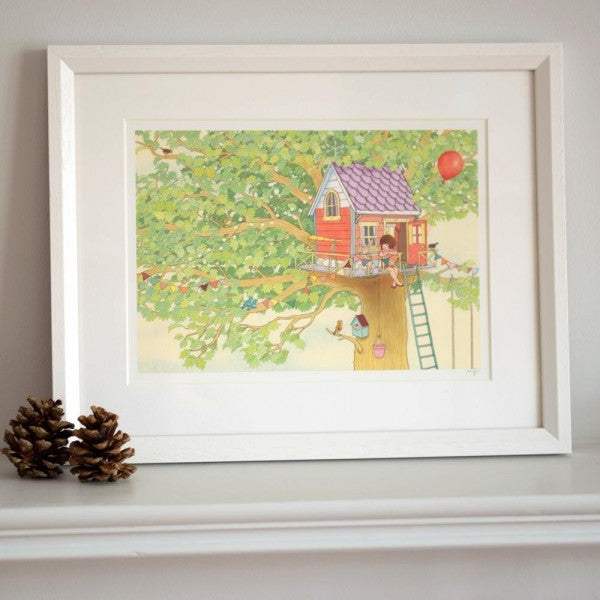 Belle & Boo Tree House Framed Print