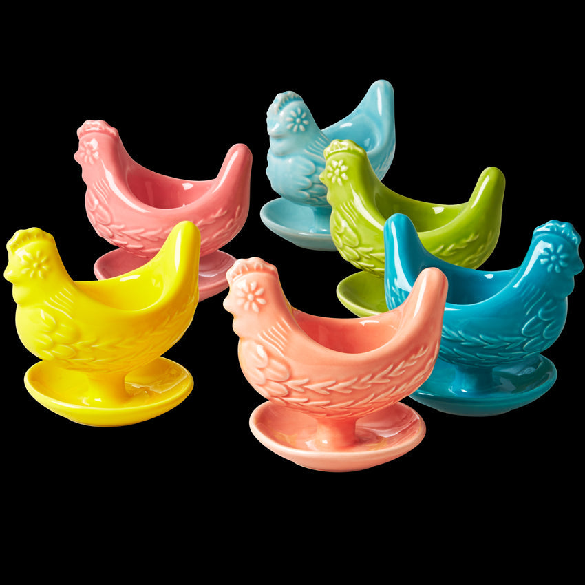 6 Hen Shaped Egg Cups