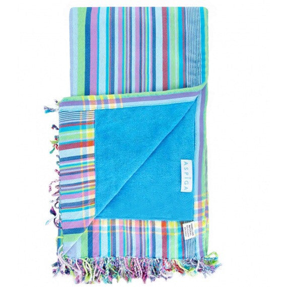 Blue Aqua/Turquoise Baringo Kikoy Towel