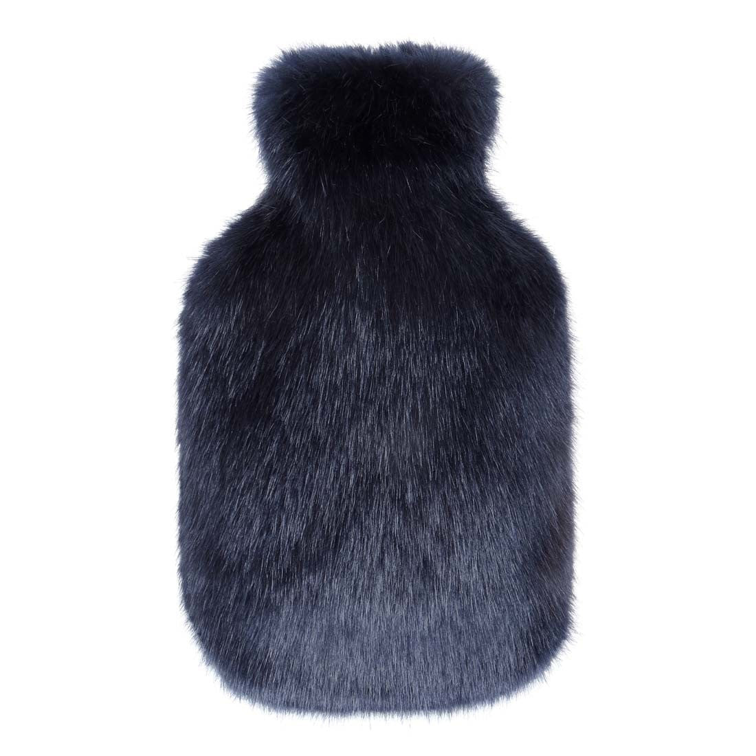 Blue Midnight Faux Fur Hot Water Bottle
