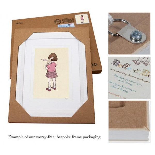 Belle & Boo Fly A Kite Framed Print